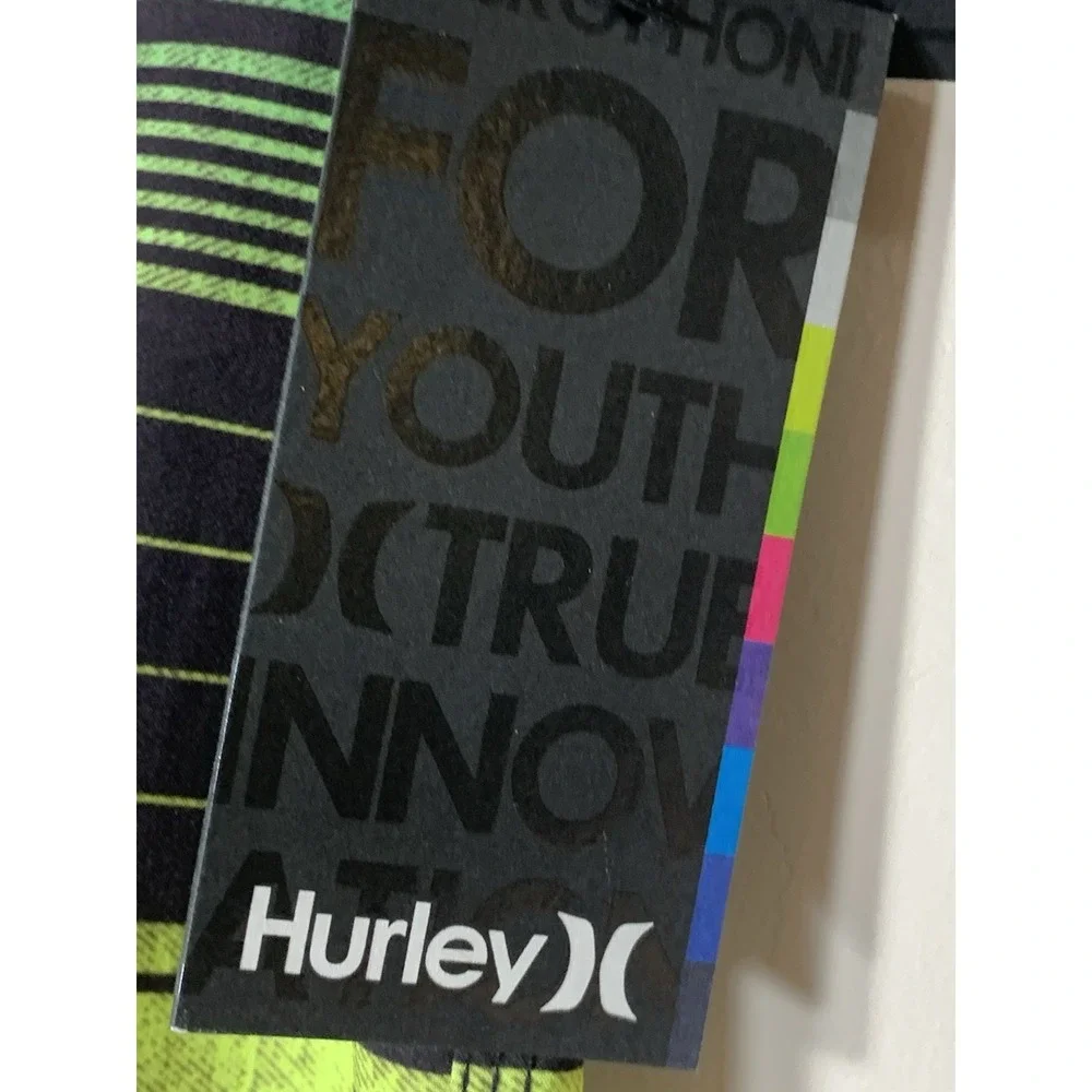 Hurley Board Shorts Youth Size 7 Swimsuit Boys Phantom Printed 9